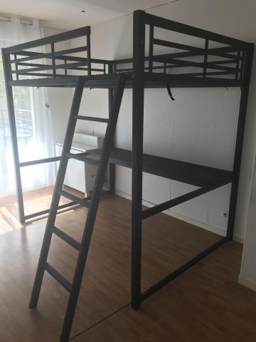 Lit mezzanine 140×190 (livraison + Montage inclus)