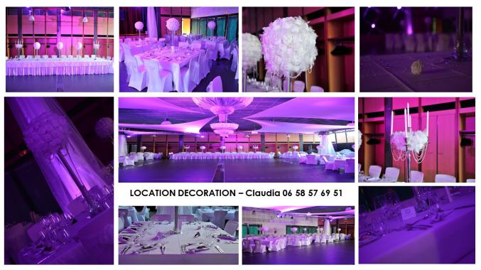 Décor mariage Housse de chaise, nappe, vase......