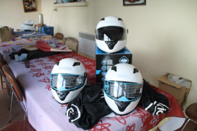 3 Casques Intégraux Ride double visière