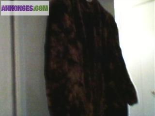 Manteau fourrure en renard