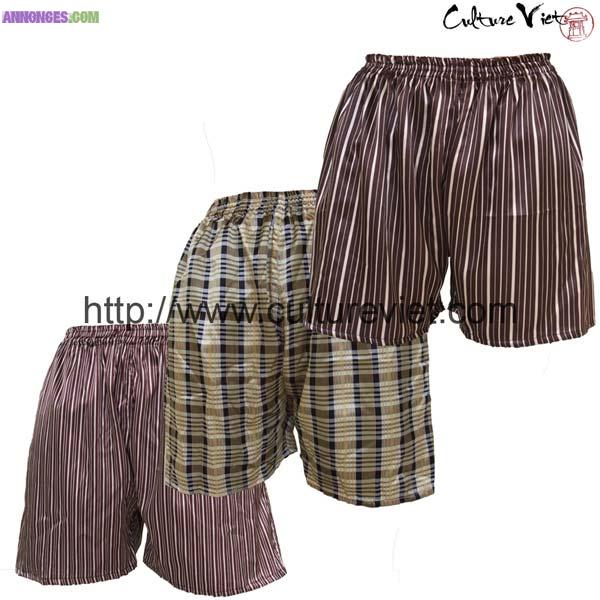 Pack 3 caleçons homme en satin de soie CHS0225L