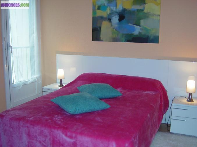 Super T2  50m/mer parking terrasse 55/nuit 290€/semaine 2*