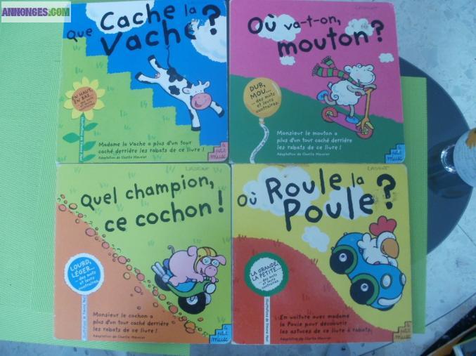 Nombreux livres enfants