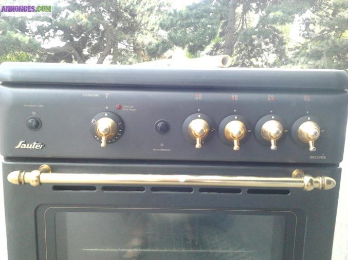 Cuisinnière 4 feux gaz - noir