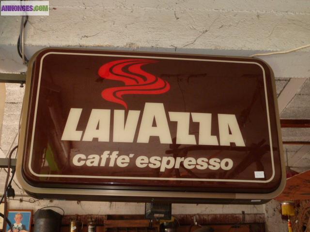ENSEIGNE LUMINAIRE "LAVAZZA"