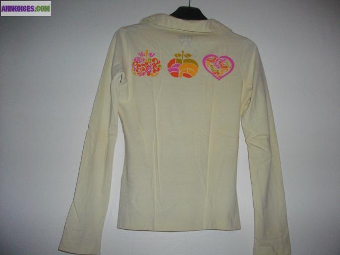 T-shirt à manches longues marque Roxy, taille XS