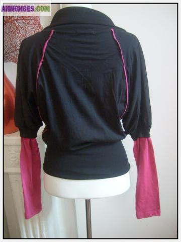 Gilet/Sweat/Tunique stretch LOCA SABIDURIA Ts 36/38*comme 9