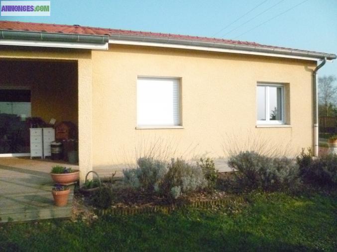 Maison plain pied 2007; Vue dégagée