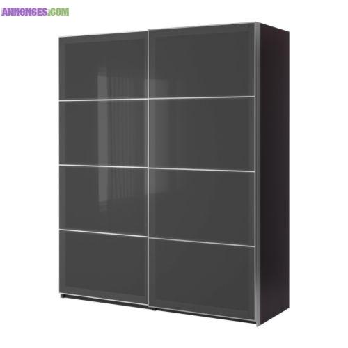 PORTE COULISSANTE VERRE TREMPE (sans caisson)