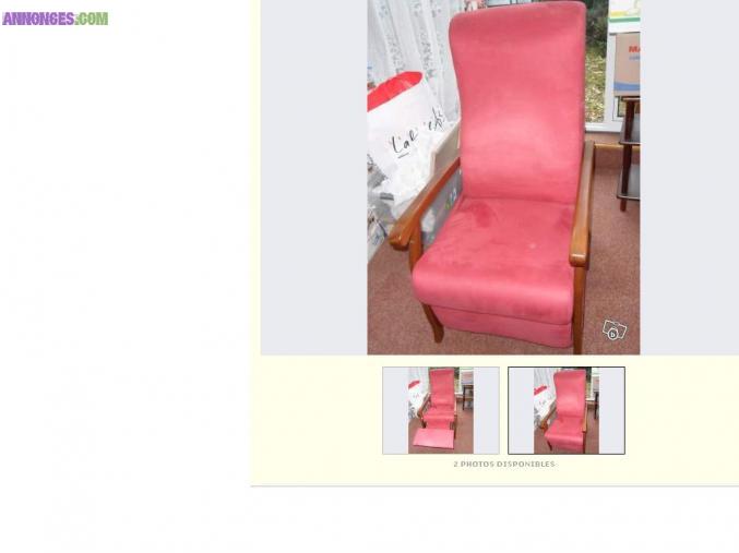 Fauteuil avec repose pieds