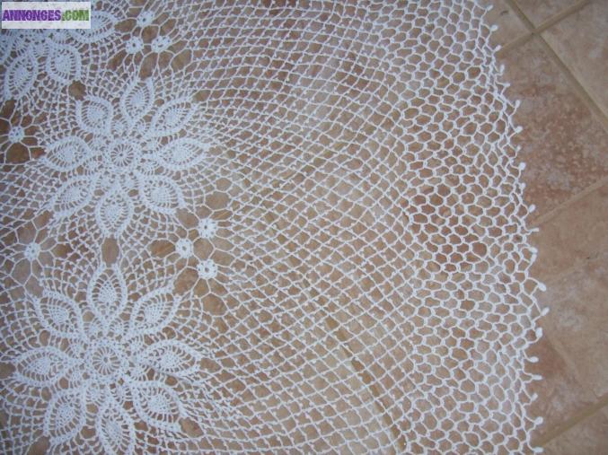 Nappe au crochet 1m.80
