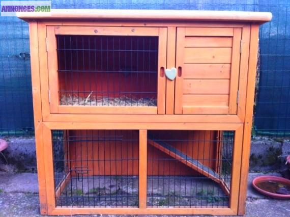 Cage clapier lapin en bois
