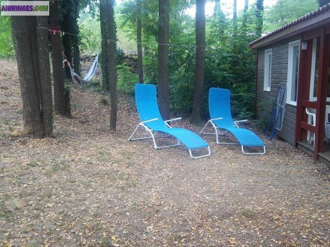 Chalet piscine rivière à 500 m!