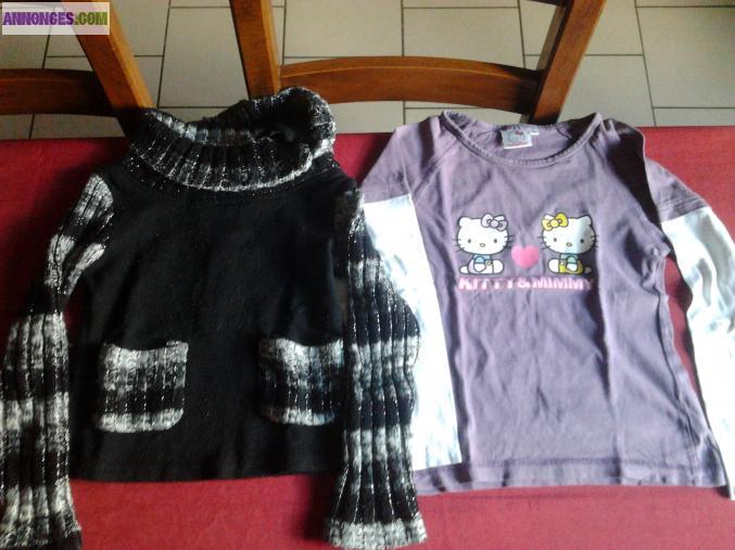 Lot vetement fille 8-10 ans