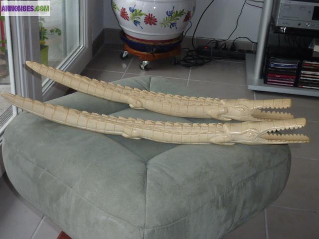 Crocodiles en ivoire