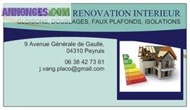 Plaquiste/jointeur/peintre