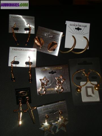 Vend lots de bijoux fantaisie