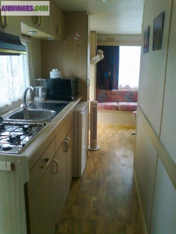 Loue mobil home 400 m de la mer,camping 3***