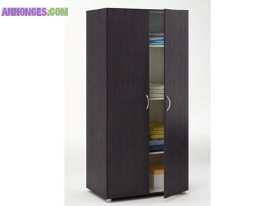 Armoire + matelas + lit + table de chevet + sommier