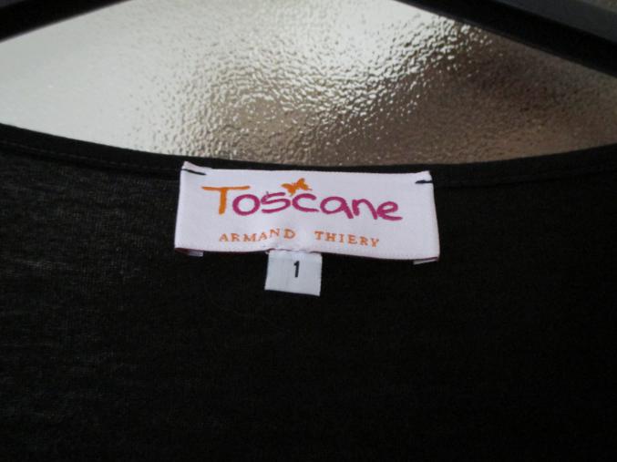 Tunique noire bi-matière Toscane