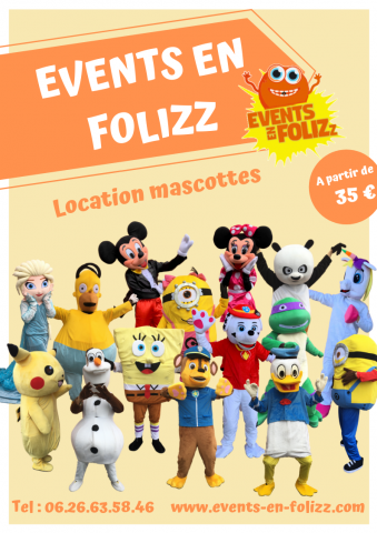 Location mascotte Events en FoliZz