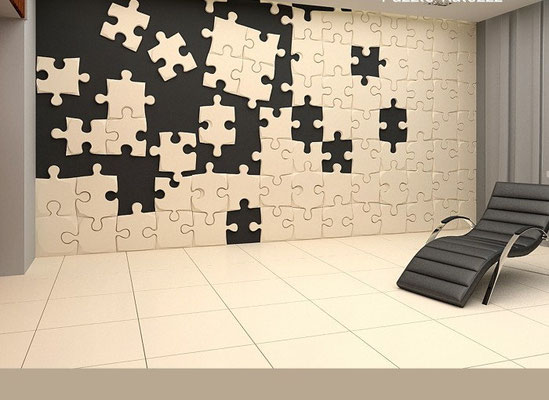 Puzzle en staff design 3D
