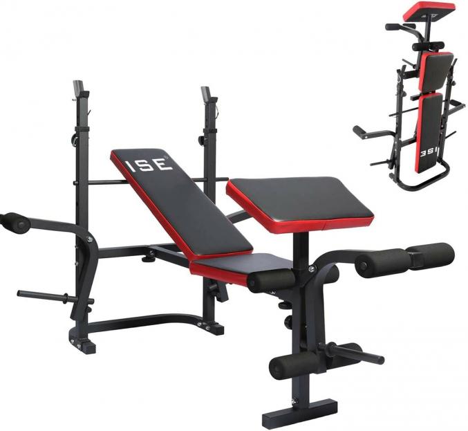 Banc de musculation multifonction pliable entraînement complet fitness sport ABS