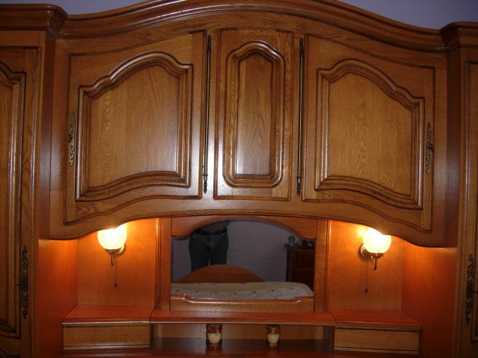 Chambre pont en chêne et tapis pure laine