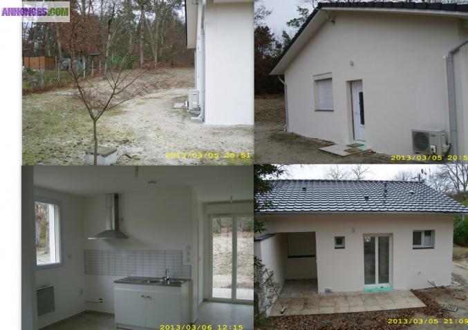 LOCTION MAISON T3 SUR BLANQUEFORT 33290