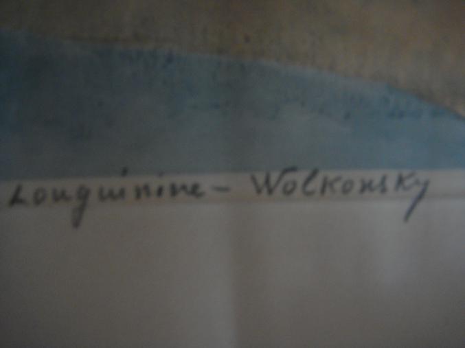 Lithographie de LOUGUININE WOLKONSKY