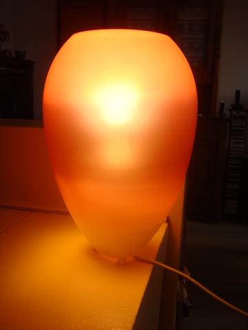 Lampe couleur vieux rose