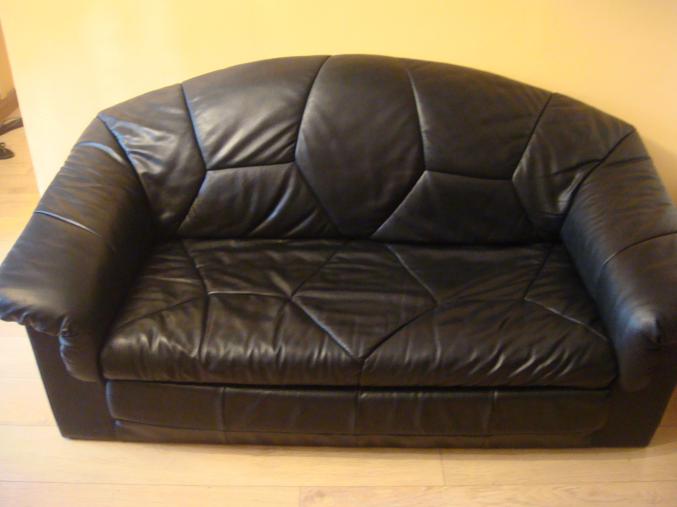 Canapé en skai couleur noire