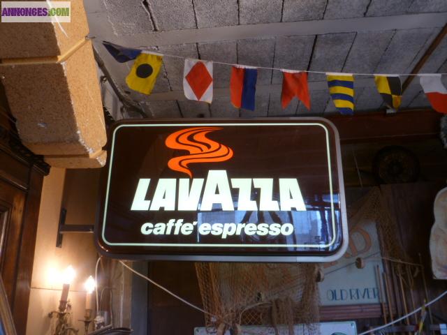 ENSEIGNE LUMINAIRE "LAVAZZA"