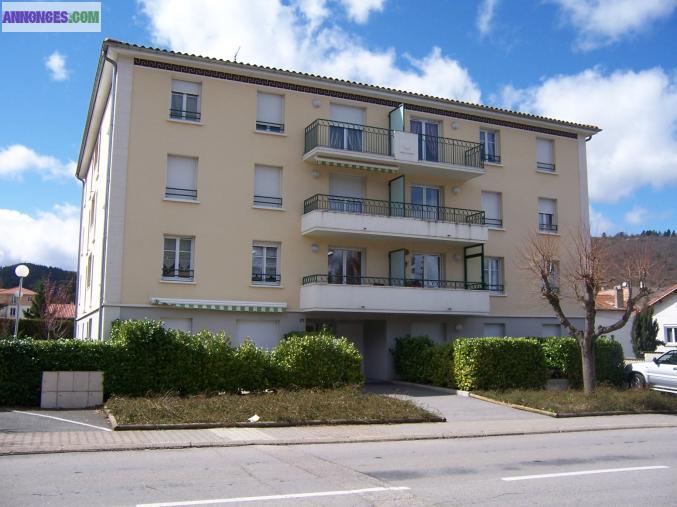 75,24m² + terrasse 23m² 2ch, garage.