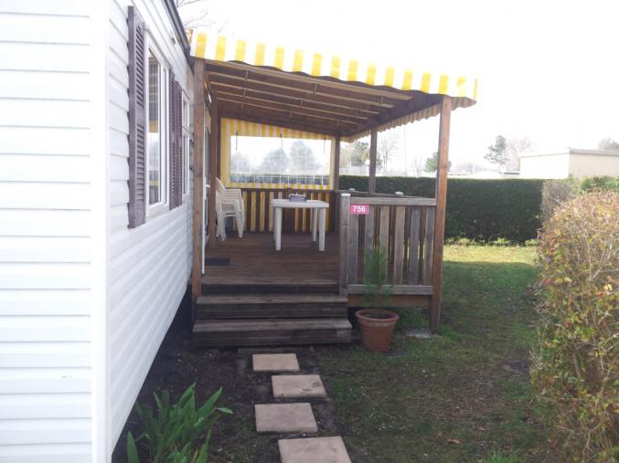 Terrasse bois couverte 6x2.5M