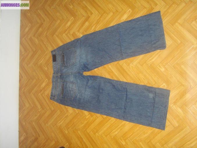 Jean large, taille 40