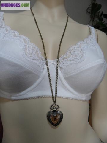 Montre Pendentif ou Gousset en Corme de Cœur