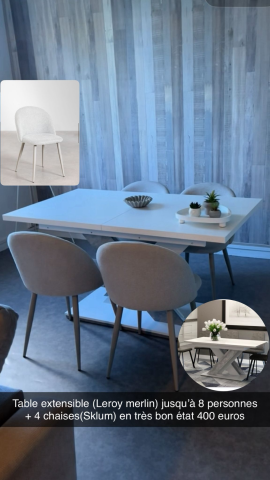 Table et/ou chaises