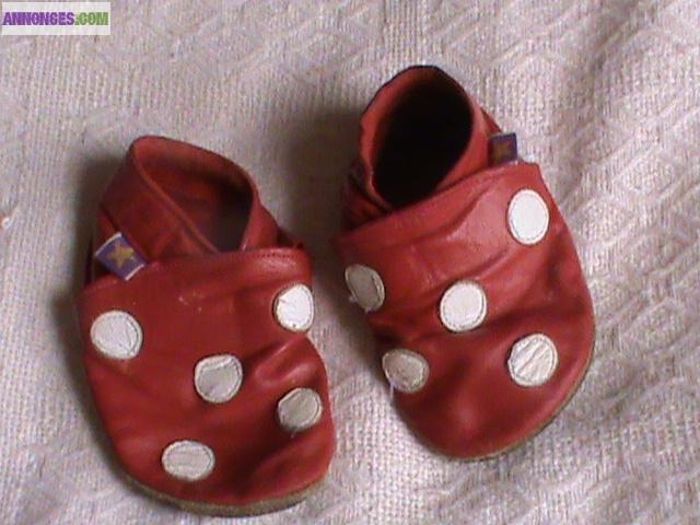 Chaussons cuir COCCI -12/18 mois- Stepreg-