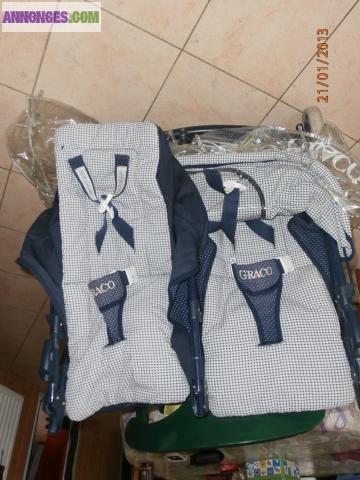 Poussette jumelle graco