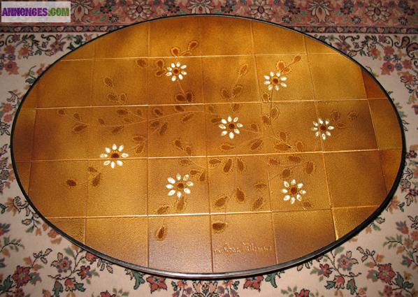 Table basse Vallauris signée La Roue