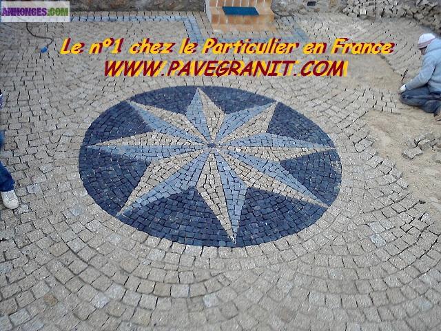 Pavé granit 10x10cm