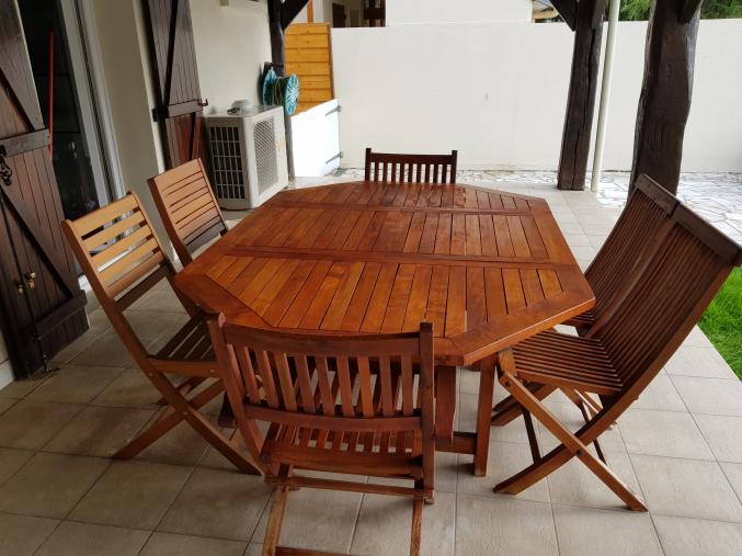 Salon de jardin en teck