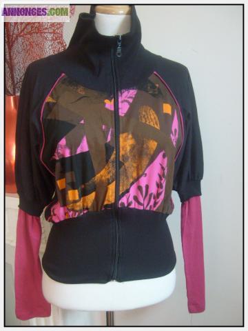 Gilet/Sweat/Tunique stretch LOCA SABIDURIA Ts 36/38*comme 9