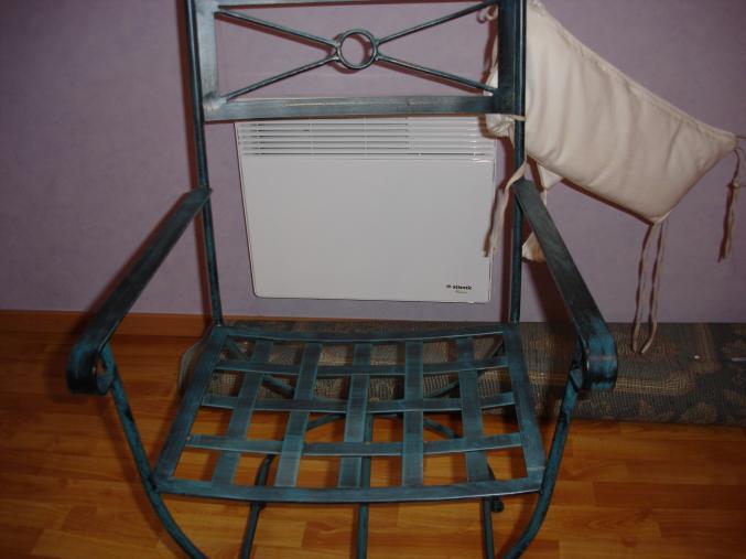 Vend fauteuil fer forger avec coussins