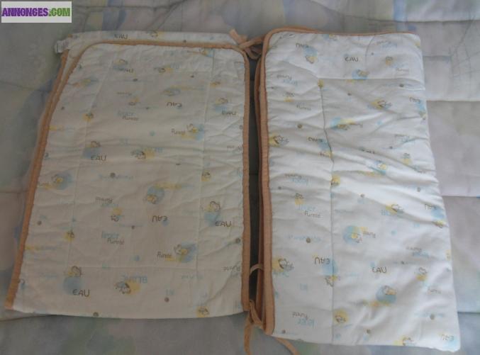 Tour de lit + couette "SUCRE D'ORGE"