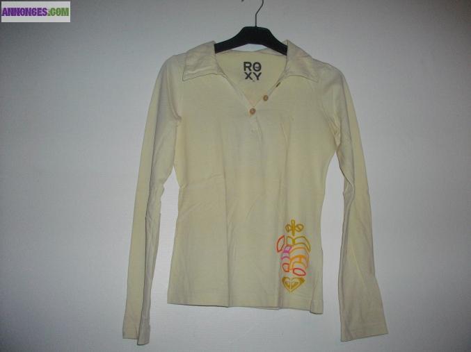 T-shirt à manches longues marque Roxy, taille XS