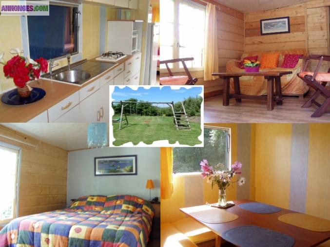 CHALET Bretagne ---- ANVC ---- calme dans un jardin-----10 mn MER