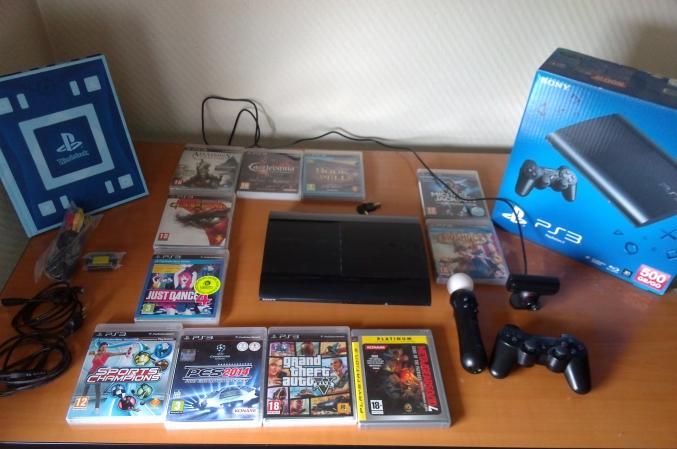 Pack PS3 ULTRASLIM 500Gb + 11 Jeux+ PSEYE+ PSMOVE