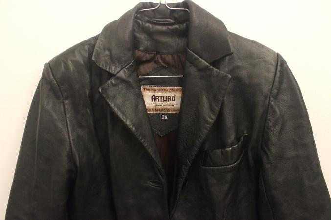 Veste femme en cuir noir Arturo T38